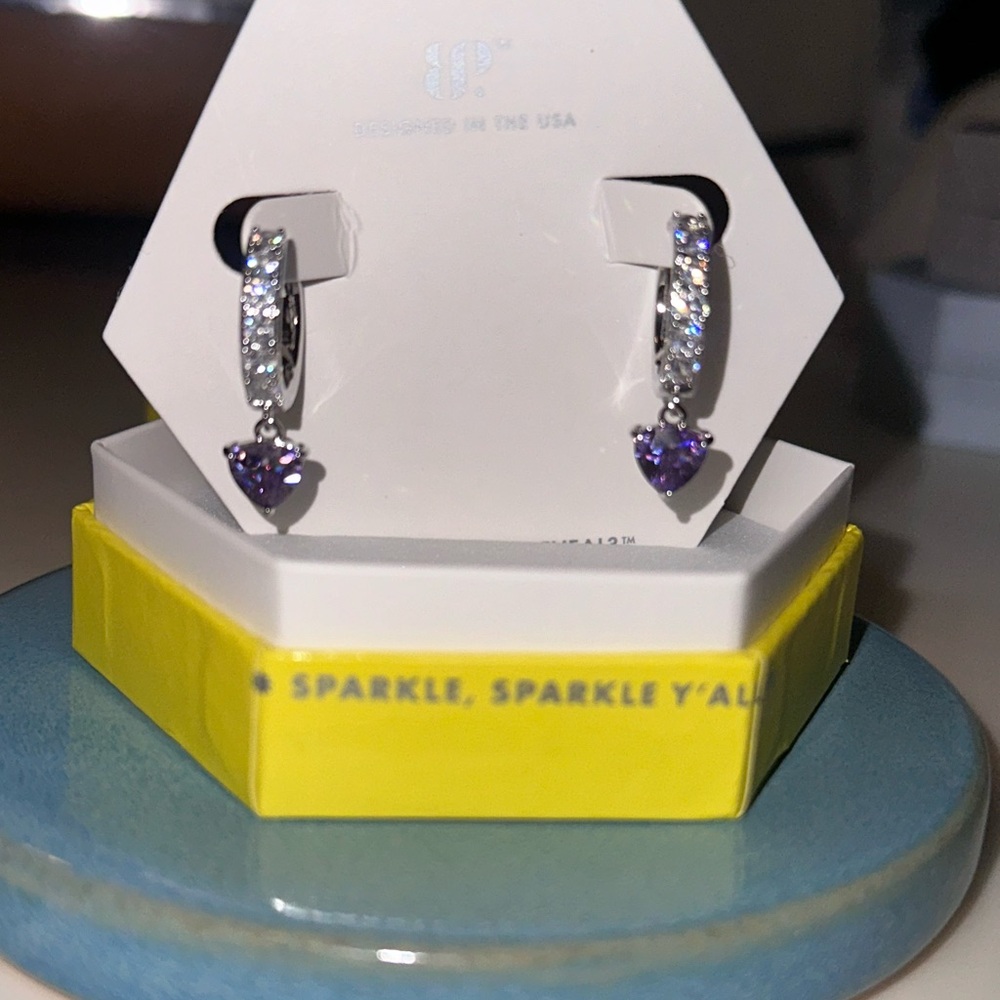 Bomb Party - Beautiful as Can Be - Amethyst CZ - Rhodium Plating
